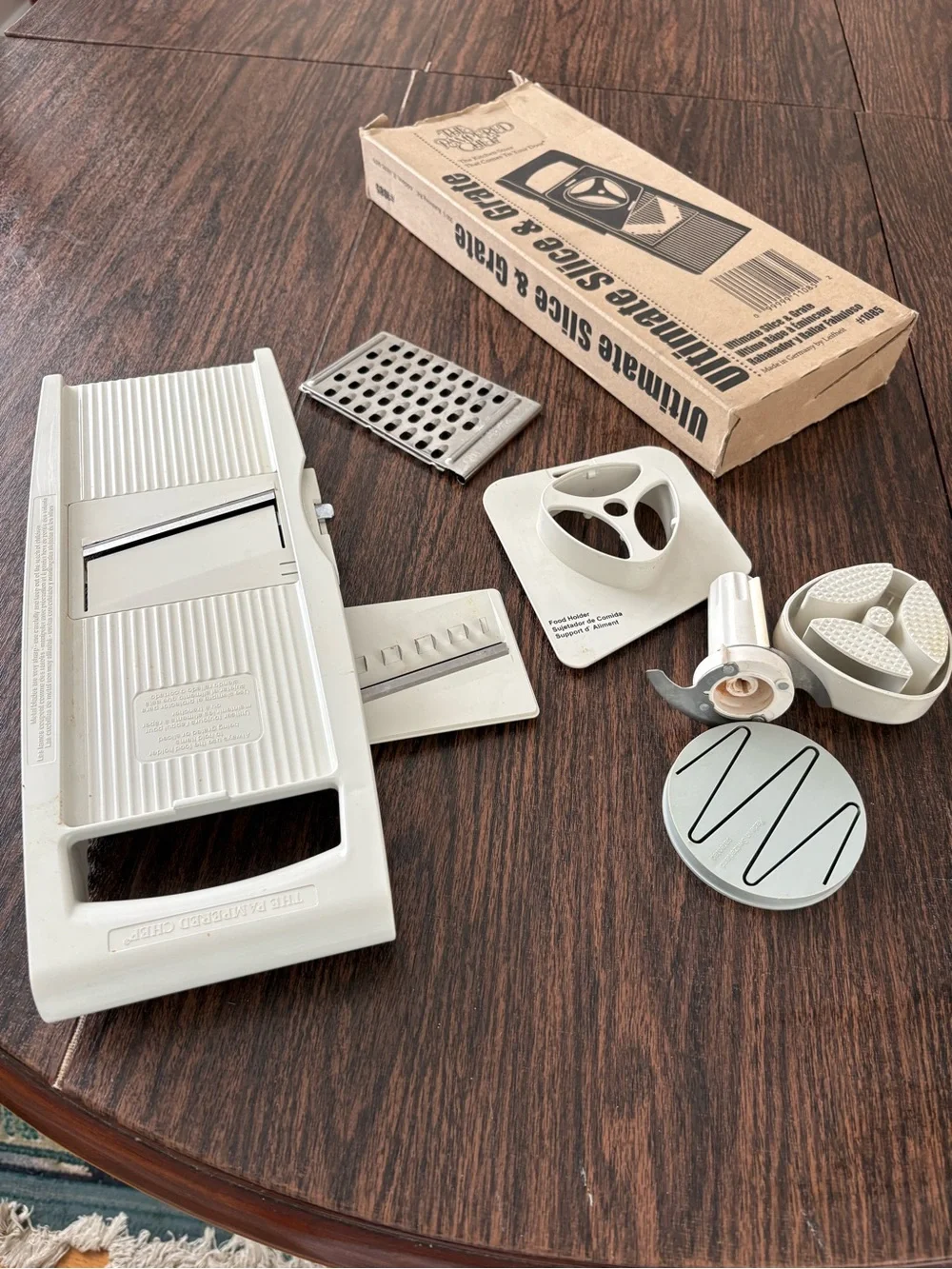 The Pampered Chef Brown Cardboard Ultimate Slice & Grate Box